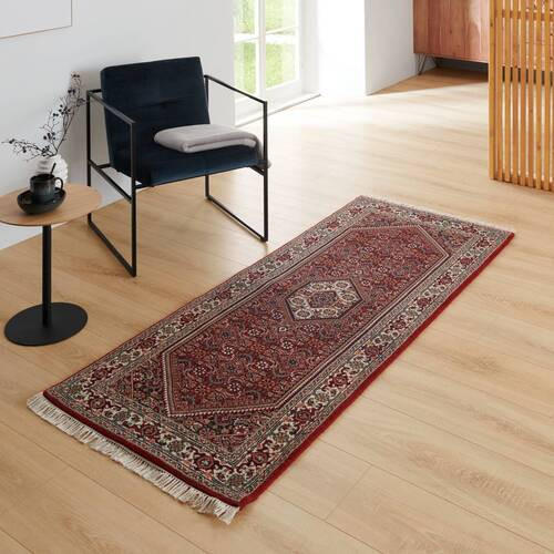 ORIENTÁLNY KOBEREC, 80/300 cm, krémová, červená - krémová/červená, Lifestyle, textil (80/300cm) - Cazaris