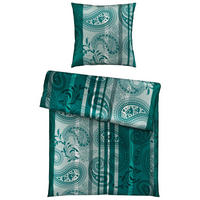 BETTWÄSCHE Satin 155/220 cm  - Petrol, KONVENTIONELL, Textil (155/220cm) - Novel