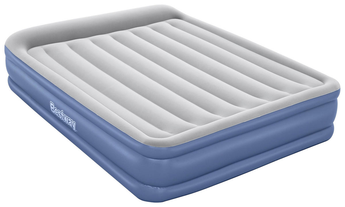 LUFTBETT TRITECH AIR 67630 Hellgrau, Dunkelblau  - Hellgrau/Dunkelblau, KONVENTIONELL, Kunststoff (203/152/46cm) - Bestway