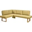 ECKBANK 174/280 cm  in Gelb, Eichefarben  - Eichefarben/Gelb, Design, Holz/Textil (174/280cm) - Dieter Knoll