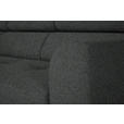 ECKSOFA in Chenille Dunkelgrau 205/280 cm - Dunkelgrau/Schwarz, Design, Textil/Metall (205/280cm) - Xora
