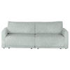 2,5-SITZER in Flachgewebe Hellgrau  - Hellgrau/Schwarz, Design, Kunststoff/Textil (240/70/125cm) - Xora