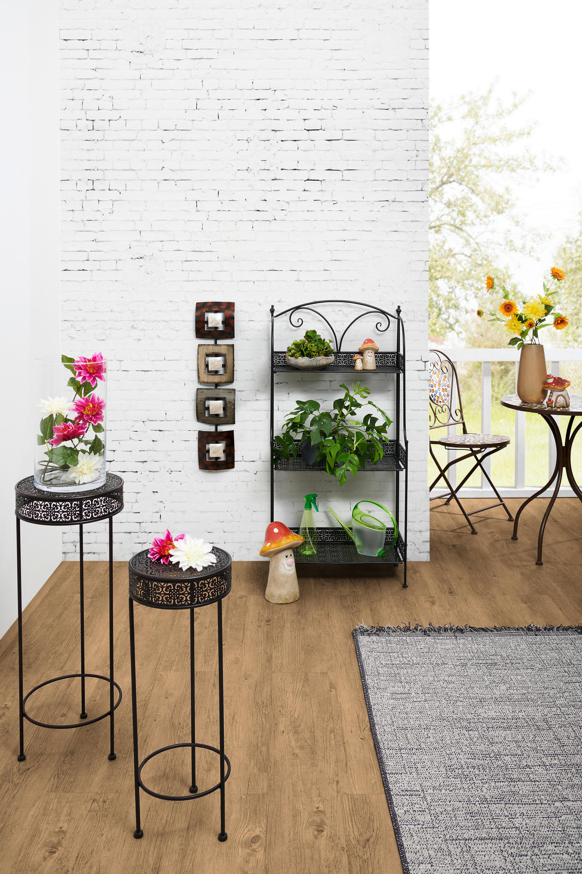 PRÍSTAVNÝ REGÁL, tmavohnedá - tmavohnedá, Basics, kov