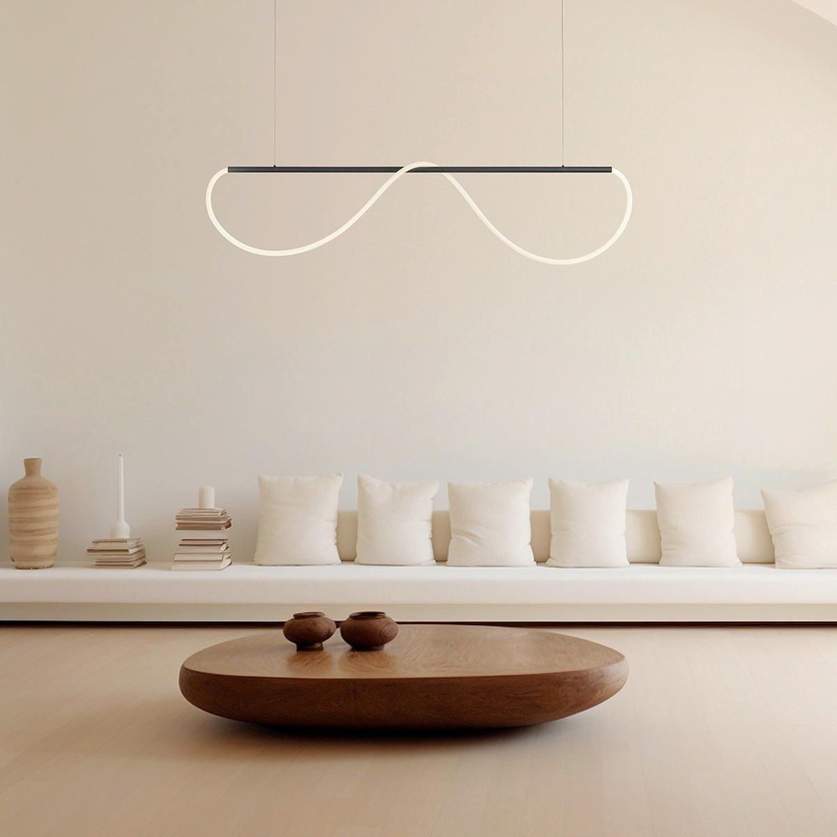 LED-HÄNGELEUCHTE Meleca  130/100/15 cm  - Schwarz, Design, Metall (130/100/15cm)