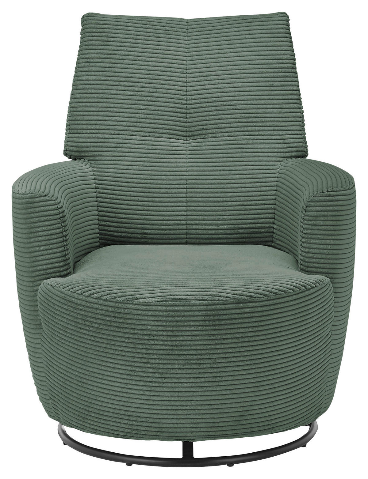 SESSEL Cord Olivgrün    - Schwarz/Olivgrün, Design, Textil/Metall (80/96/88cm) - SetOne by Musterring