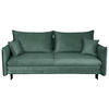 SCHLAFSOFA Flachgewebe Mintgrün  - Schwarz/Mintgrün, Design, Holz/Kunststoff (216/96/102cm) - MID.YOU