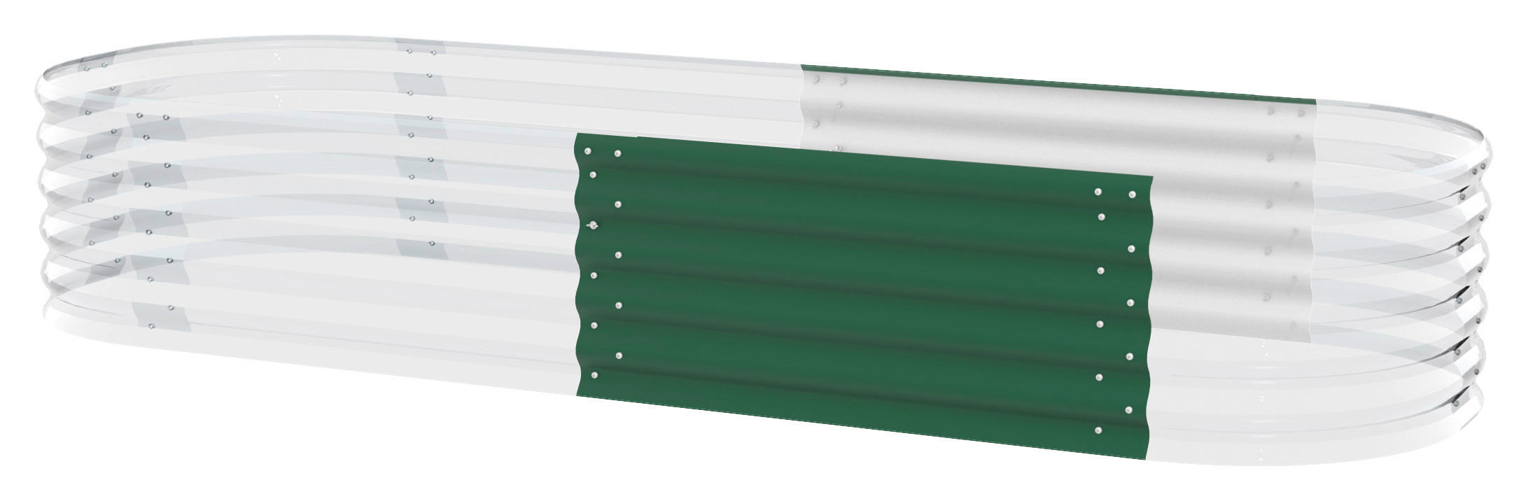 HOCHBEET-ERWEITERUNG 80/40,1/80 cm  - Dunkelgrün, Basics, Metall (80/40,1/80cm)