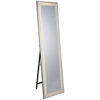 OGLINDĂ CU SUPORT 40/160/4 cm  - argintiu, Modern, sticlă (40/160/4cm) - Novel