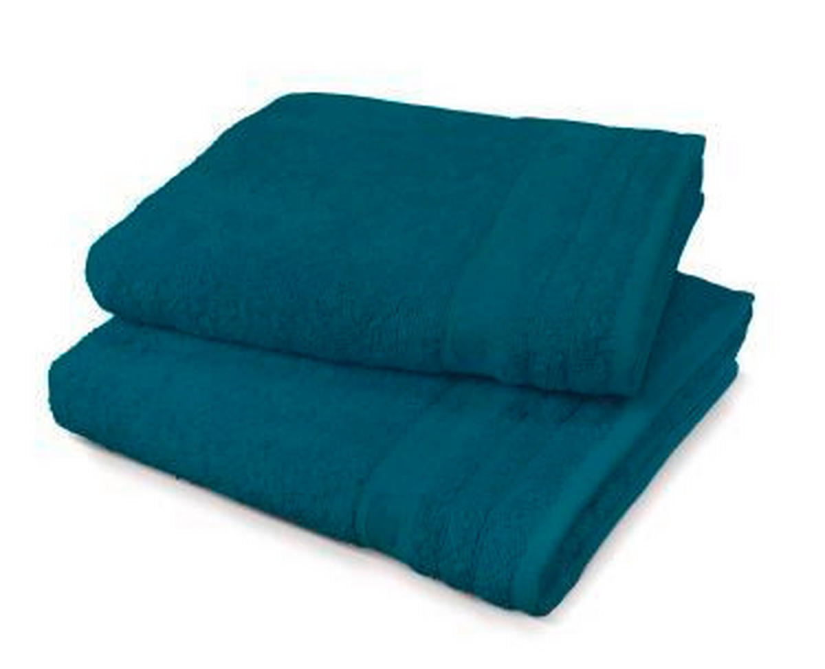 FROTTIERSET Türkis, Petrol 5-teilig  - Türkis/Petrol, Basics, Textil - Tom Tailor