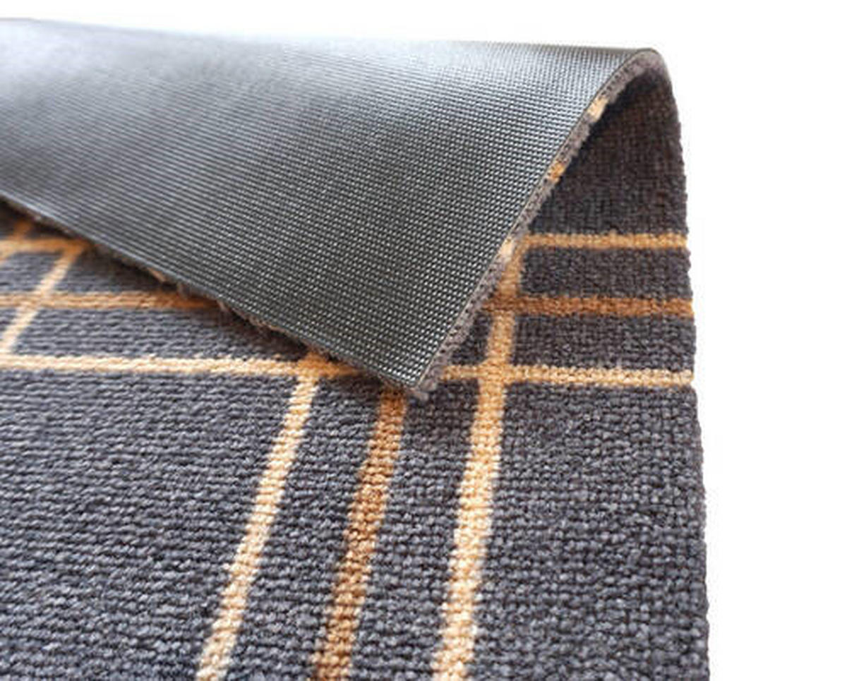 FUßMATTE  66/110 cm  Grau, Dunkelorange  - Dunkelorange/Grau, Design, Textil (66/110cm) - Esposa