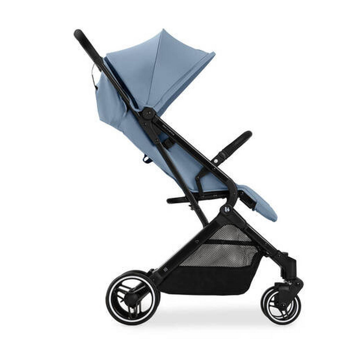 BUGGY TRAVEL N CARE PLUS  - Schwarz/Hellblau, Basics, Metall (81/51,5/105cm) - Hauck