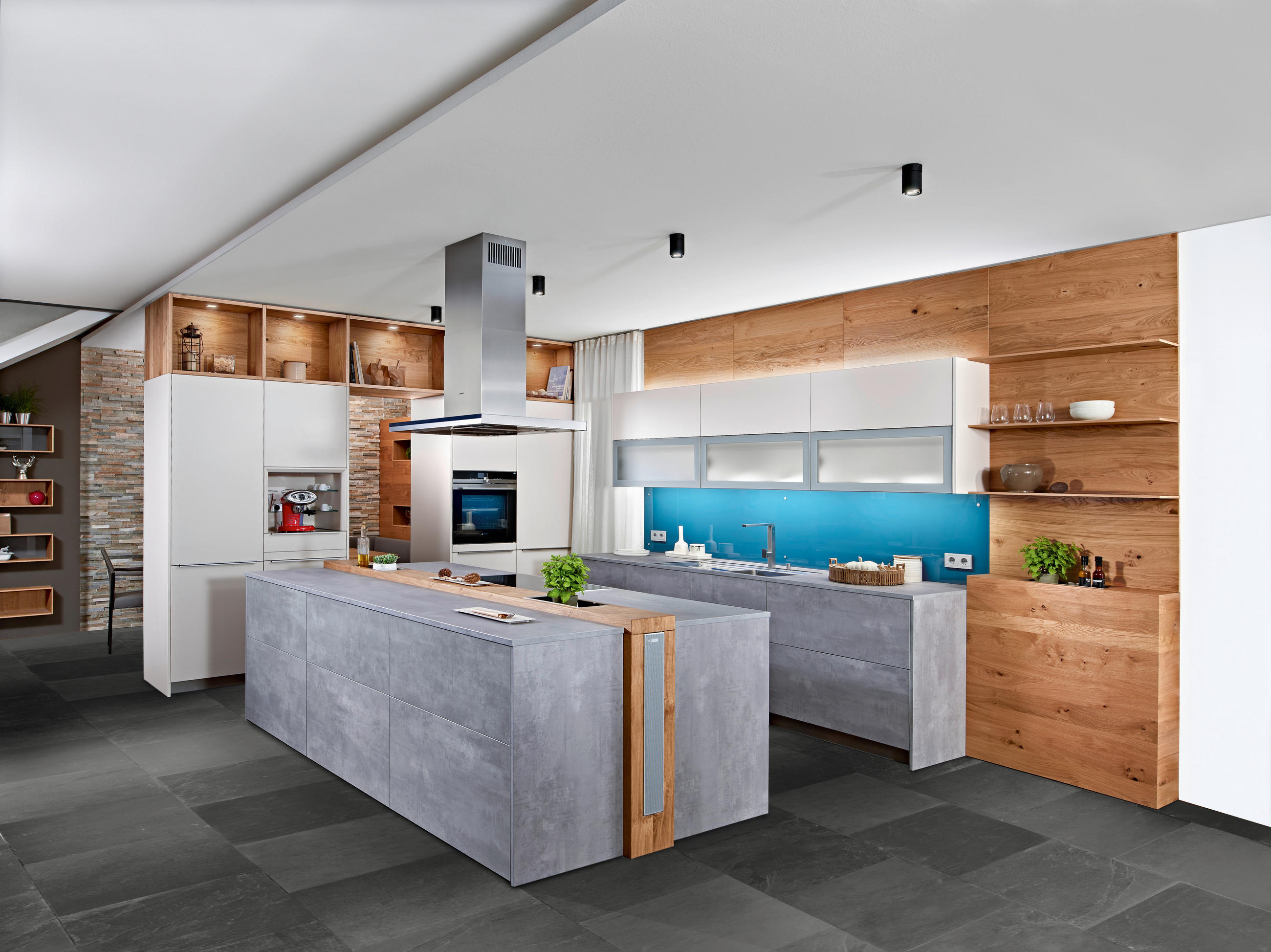 EINBAUKÜCHE   - Design, Holzwerkstoff - EWE