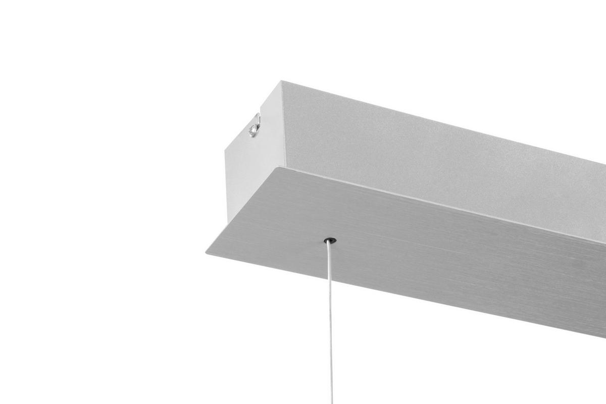 ZÁVĚSNÉ LED SVÍTIDLO, 115/7,5/150 cm - barvy stříbra, Design, kov (115/7,5/150cm) - Dieter Knoll