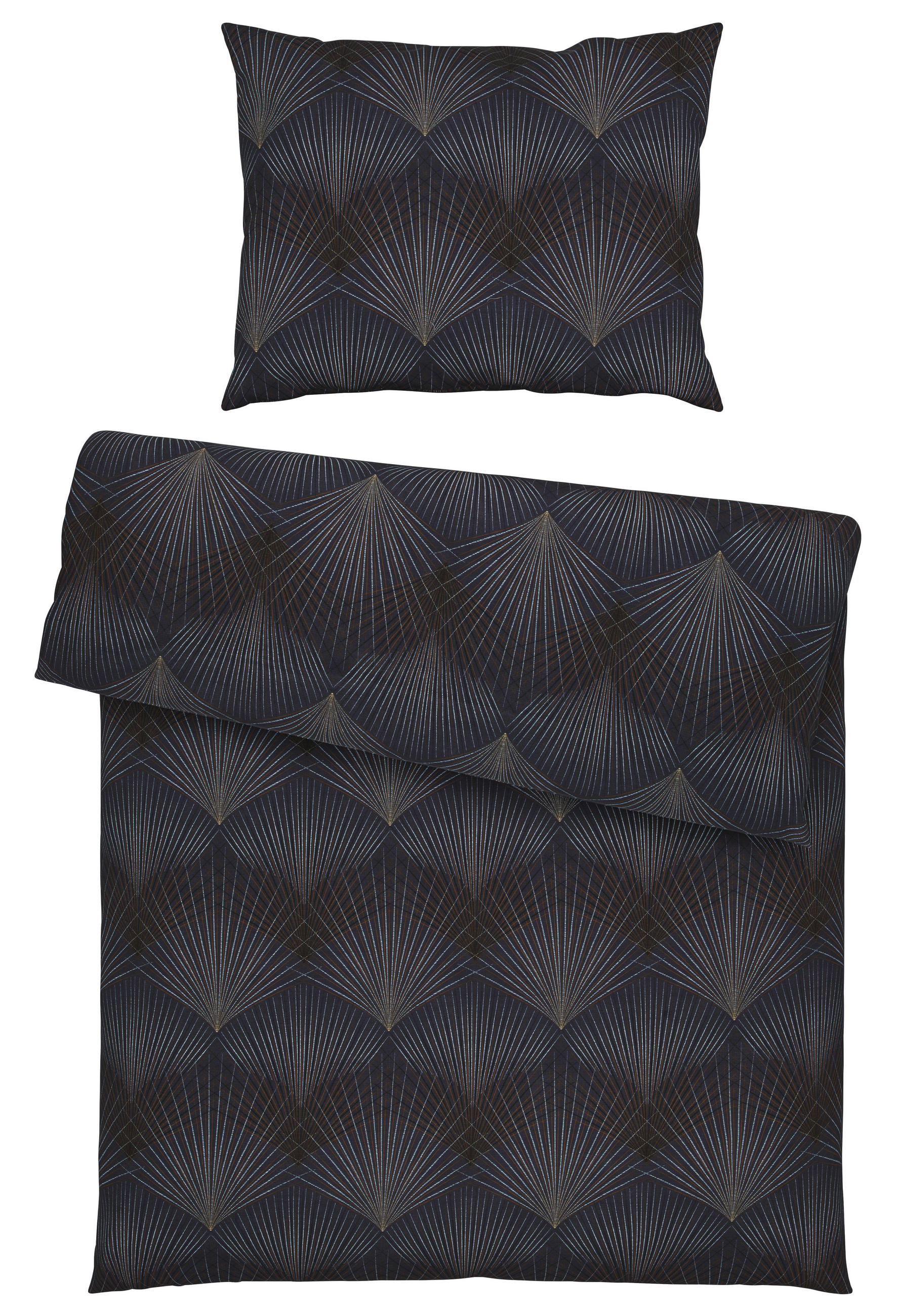 BETTWÄSCHE Satin 140/200 cm  - Aubergine, Design, Textil (140/200cm) - Estella