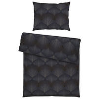 BETTWÄSCHE Satin 140/200 cm  - Aubergine, Design, Textil (140/200cm) - Estella