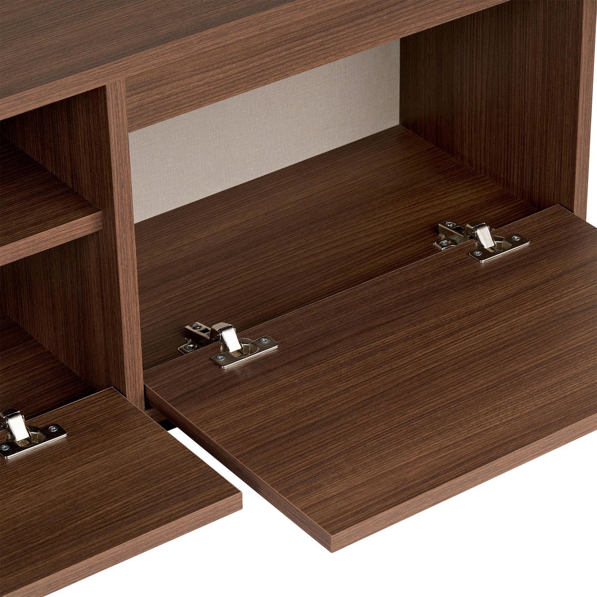 TV-ELEMENT Holzwerkstoff Walnussfarben  - Walnussfarben, MODERN, Holzwerkstoff (160/42/30cm) - MID.YOU