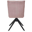 STUHL - Altrosa/Schwarz, Design, Textil/Metall (47/87/62cm) - Johann Jakob