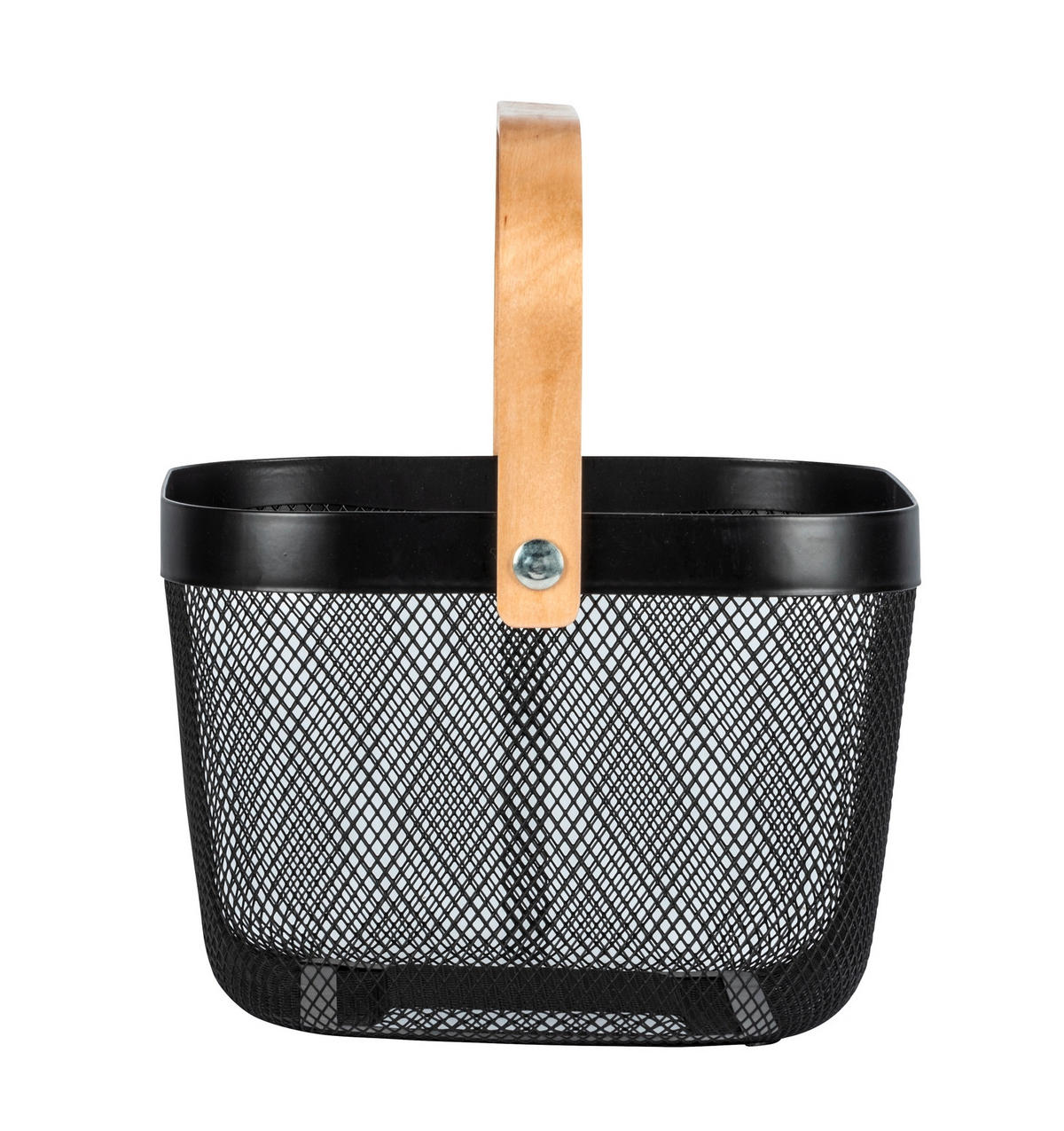 TÁROLÓKOSÁR  - barna/natúr, Konventionell, fa/fém (25/17/25cm) - Wenko