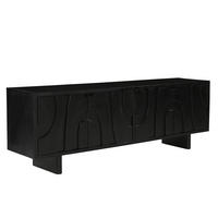 LOWBOARD  180/61/43 cm   - Schwarz, Design, Holz (180/61/43cm) - MID.YOU