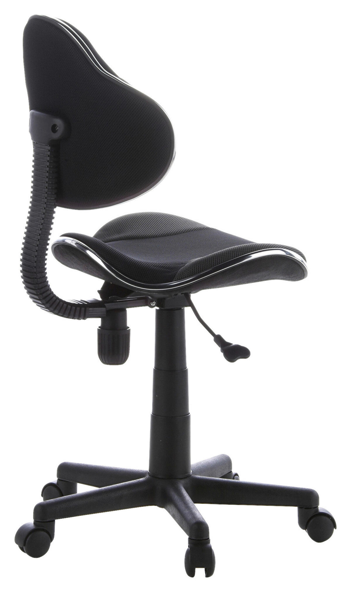 JUGENDDREHSTUHL Grau, Schwarz  - Schwarz/Grau, Basics, Kunststoff (45/86-101/42cm) - MID.YOU