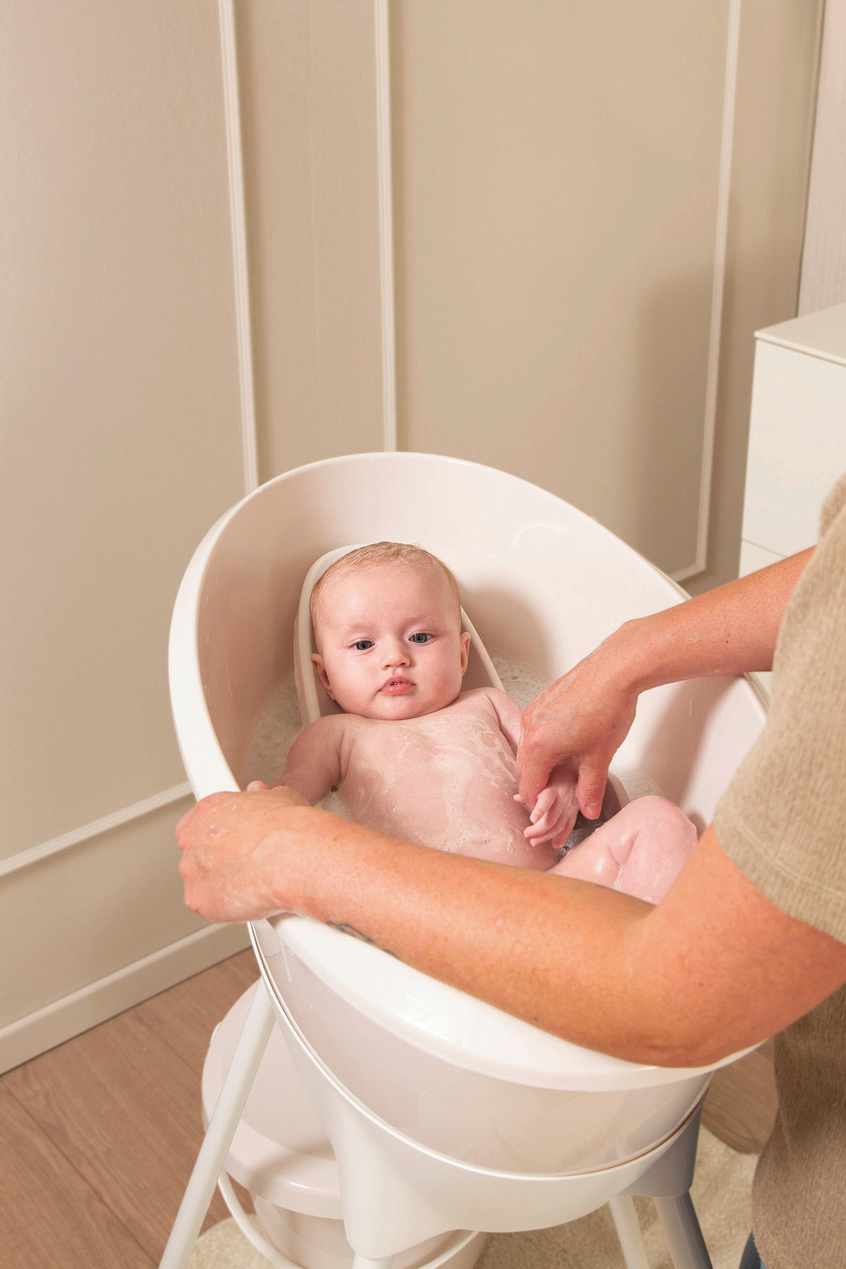 BABYBADESET Pure Oat 8-teilig  - Weiß, Basics, Kunststoff (79,5/40/46cm) - Luma