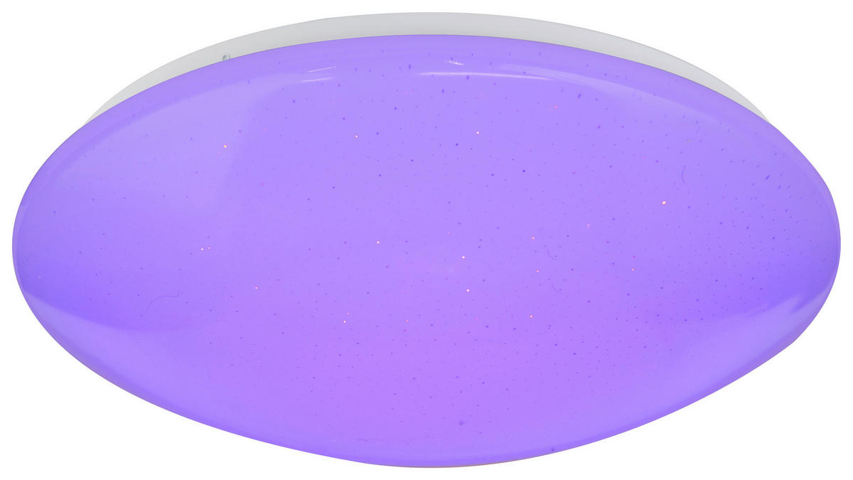 LED-DECKENLEUCHTE - Opal/Weiß, Basics, Kunststoff/Metall (39/11cm) - Globo