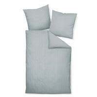 BETTWÄSCHE CHINCHILLA-S Flanell 155/220 cm  - Silberfarben/Weiß, Basics, Textil (155/220cm) - Janine