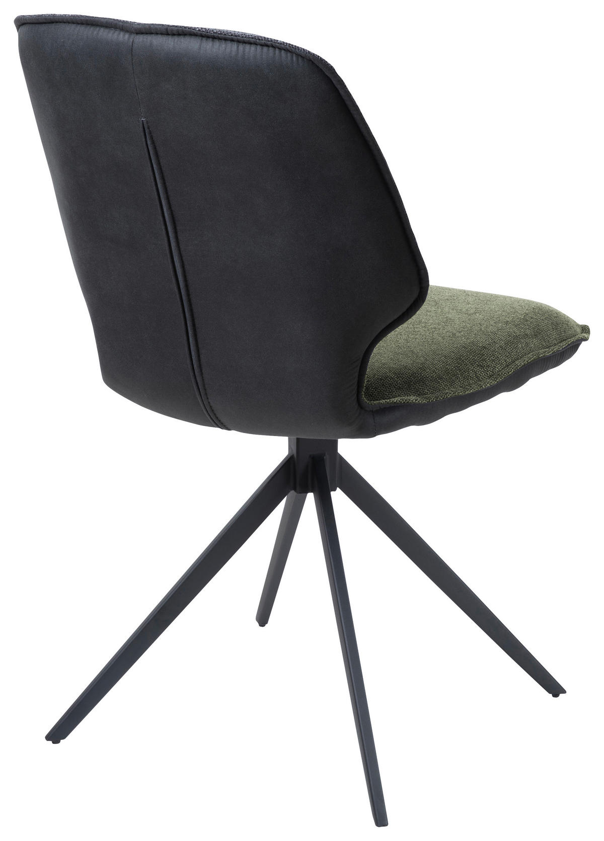 STOL, kovina, tekstil siva, zelena  - siva/črna, Design, kovina/tekstil (49/86,5/63cm) - Novel