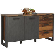 KOMODA SIDEBOARD - šedá/antracitová, Konvenční, kompozitní dřevo/umělá hmota (168 88 42cm) - Hom`in