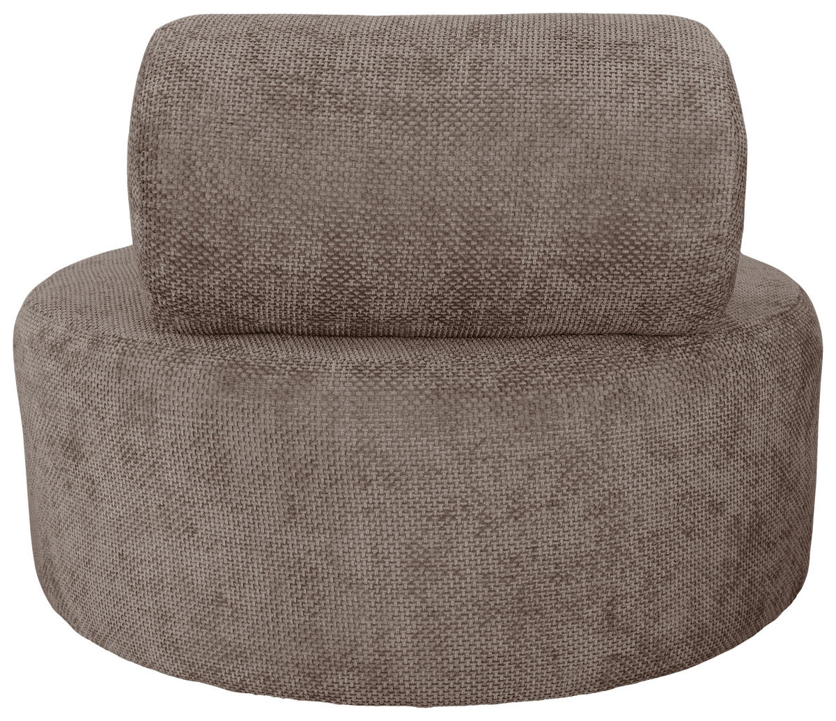 SESSEL in Struktur Hellbraun  - Hellbraun/Schwarz, Basics, Textil/Metall (88/70/88cm) - Livetastic