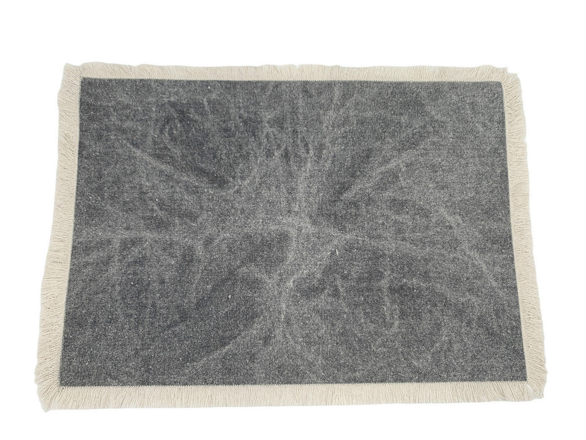 BORDSTABLETT textil linneimitation grå 48/33 cm  - grå, Basics, textil (48/33cm)