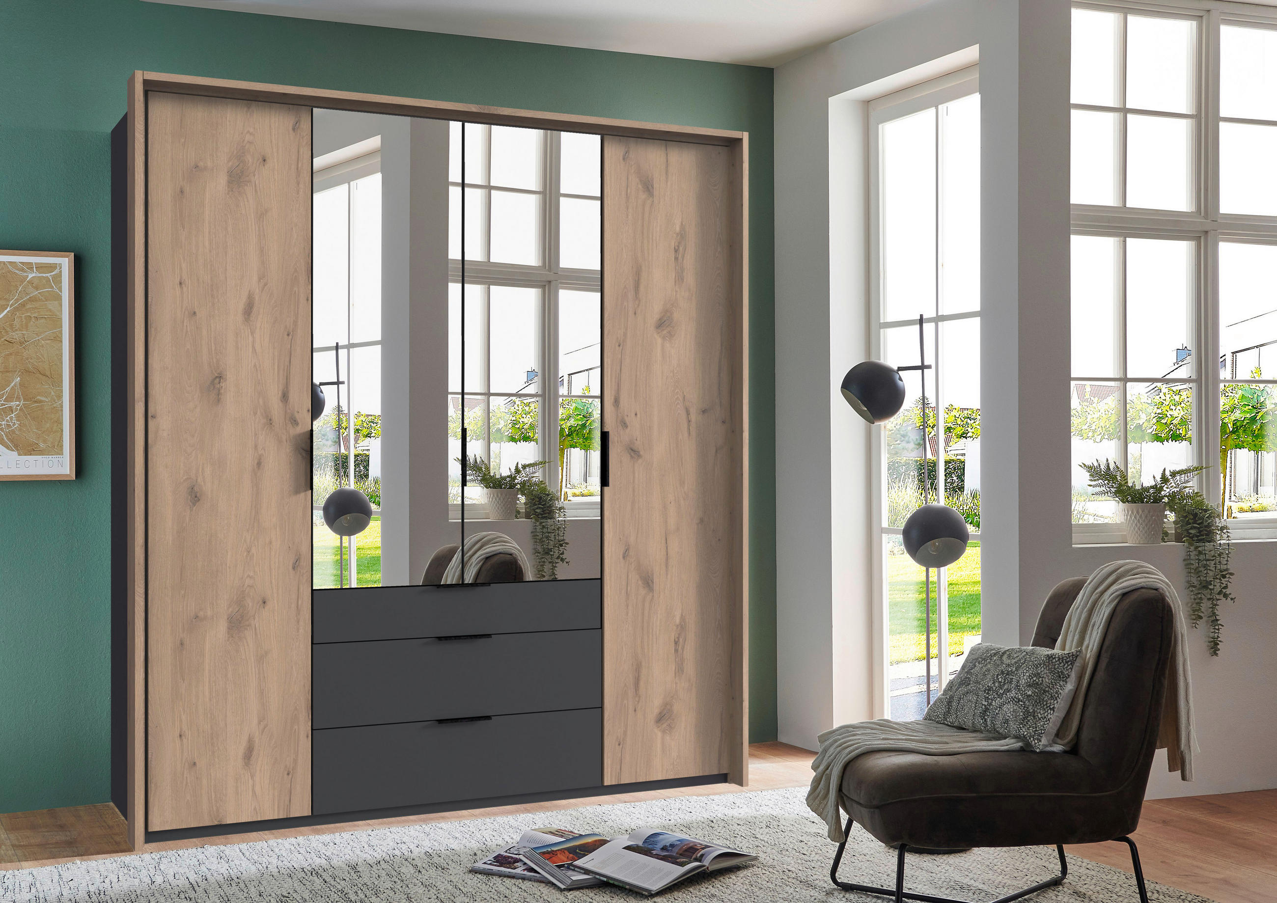 PASSEPARTOUTRAHMEN 204/220/3 cm Eichefarben  - Eichefarben, MODERN, Holzwerkstoff (204/220/3cm) - Boxxx