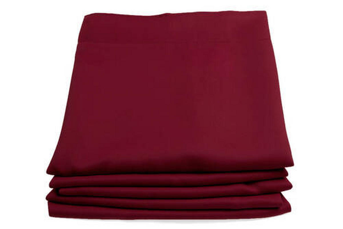 WÄRMESCHUTZVORHANG Verdunkelung  - Rot, Basics, Textil (145/260cm)