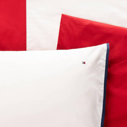 BETTWÄSCHE Perkal 135/200 cm - Rot, Basics, Textil (135/200cm) - Tommy Hilfiger