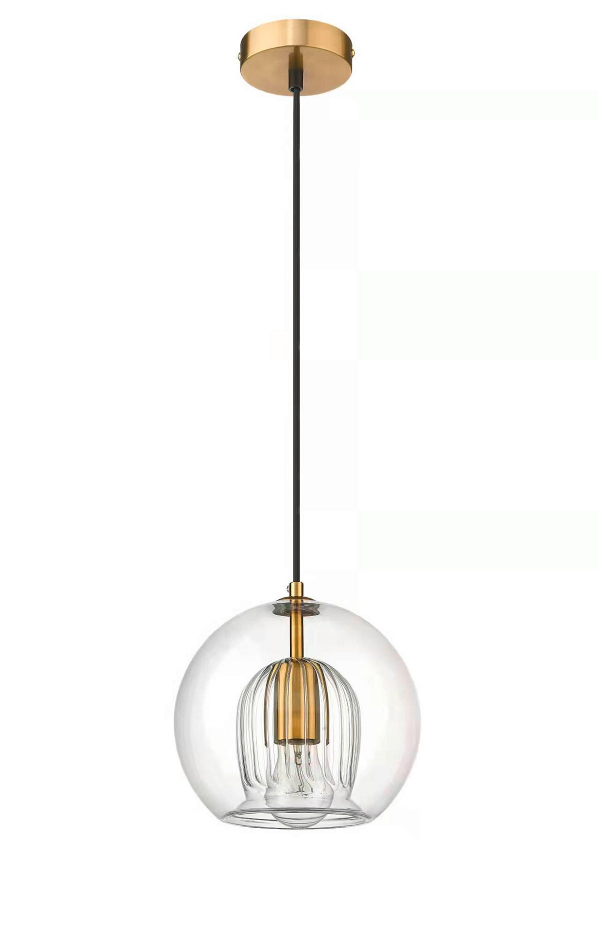 HÄNGELEUCHTE 20/119 cm    - Goldfarben, Konventionell, Glas (20/119cm)