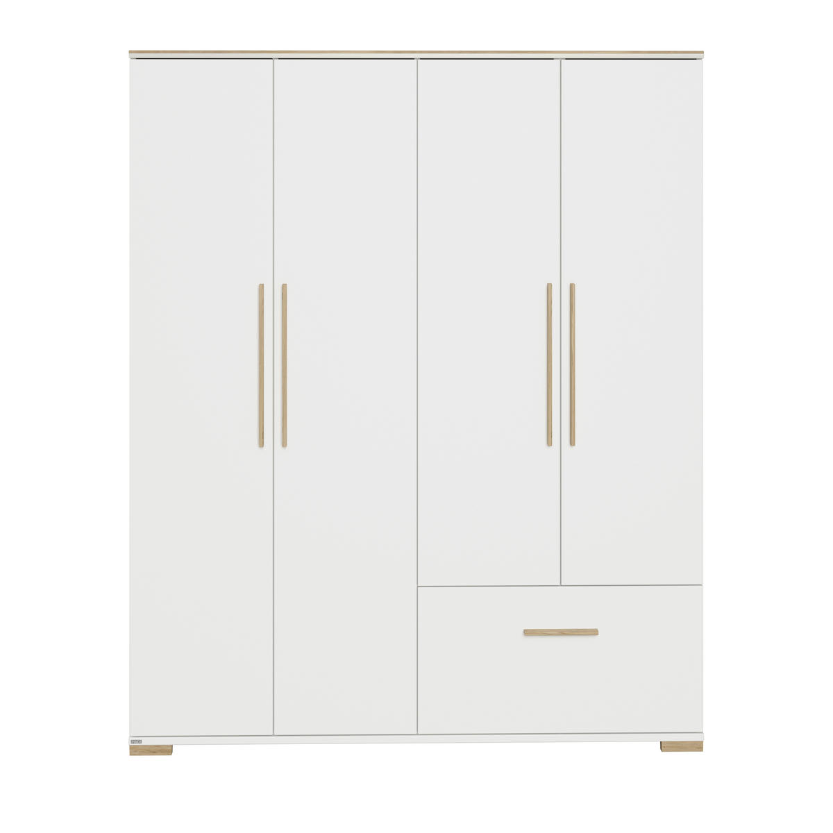 ORMAR ZA DJEČJU ODJEĆU  Enie  - bijela/boje hrasta, Basics, drvni materijal/drvo (164/200,40/55,60cm) - Paidi