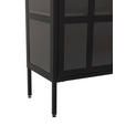 VITRINE in Schwarz  - Schwarz, Design, Glas/Metall (120/110/35cm) - Xora