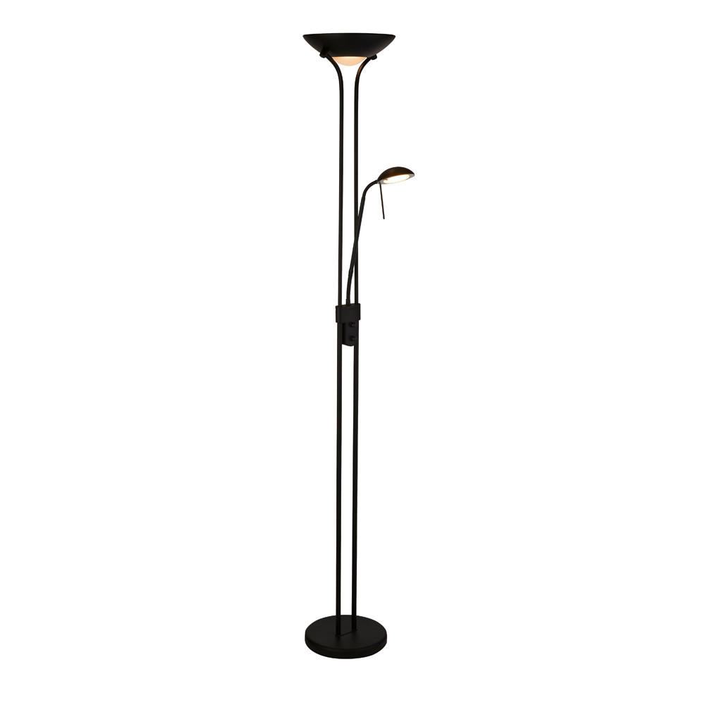 LED-GOLVLAMPA Mother & Child  25.4/180/25.4 cm   - svart, Basics, metall/glas (25.4/180/25.4cm)