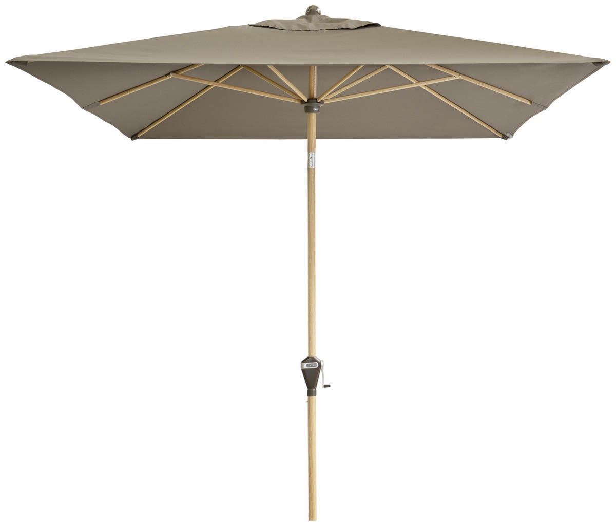 SONNENSCHIRM  200/300 cm  - Greige/Eschefarben, Basics, Textil/Metall (200/300cm) - Doppler