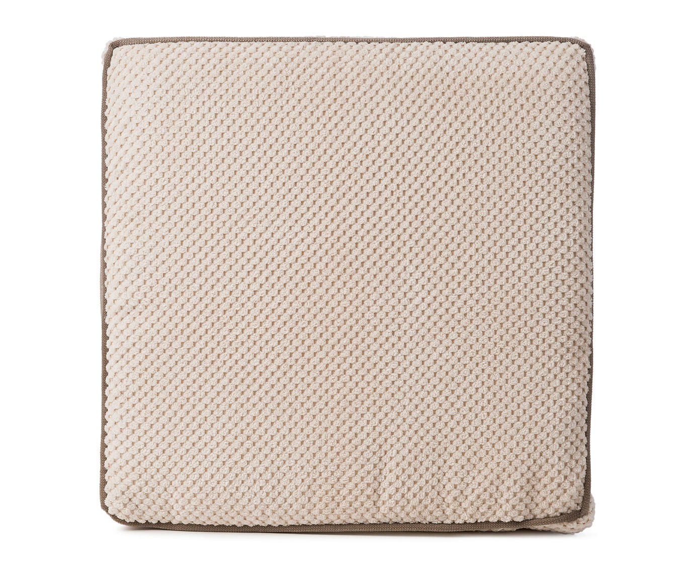 PODSEDÁK, 40/40/6 cm - bílá, Basics, textil (40/40/6cm) - Novel
