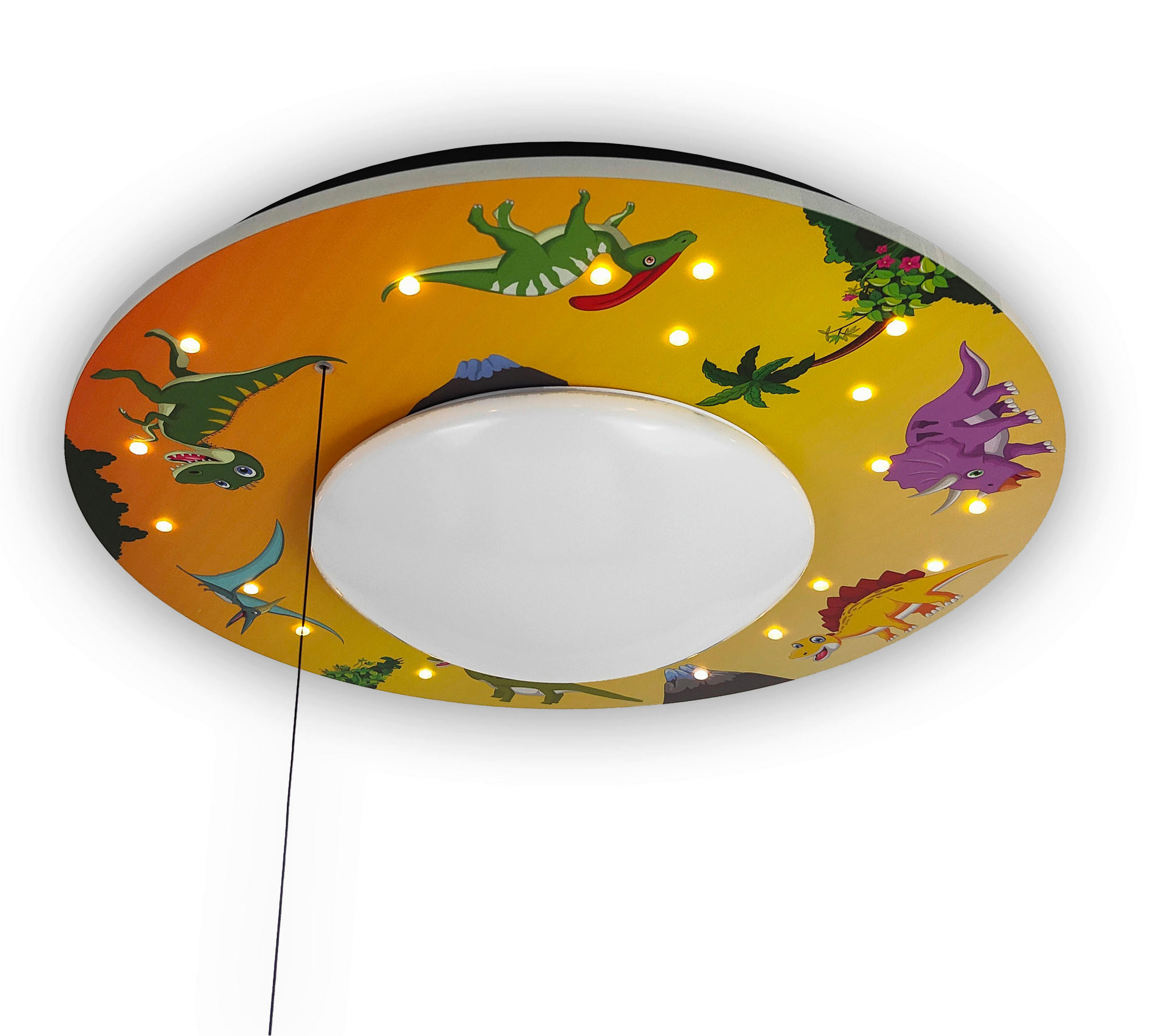 KINDERDECKENLEUCHTE 54/11 cm - Multicolor/Weiß, Basics, Holzwerkstoff/Kunststoff (54/11cm)