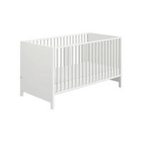GITTERBETT Olli Babybett 144,6/76,3/81,3 cm  - Weiß, Basics, Holzwerkstoff (144,6/76,3/81,3cm) - Paidi