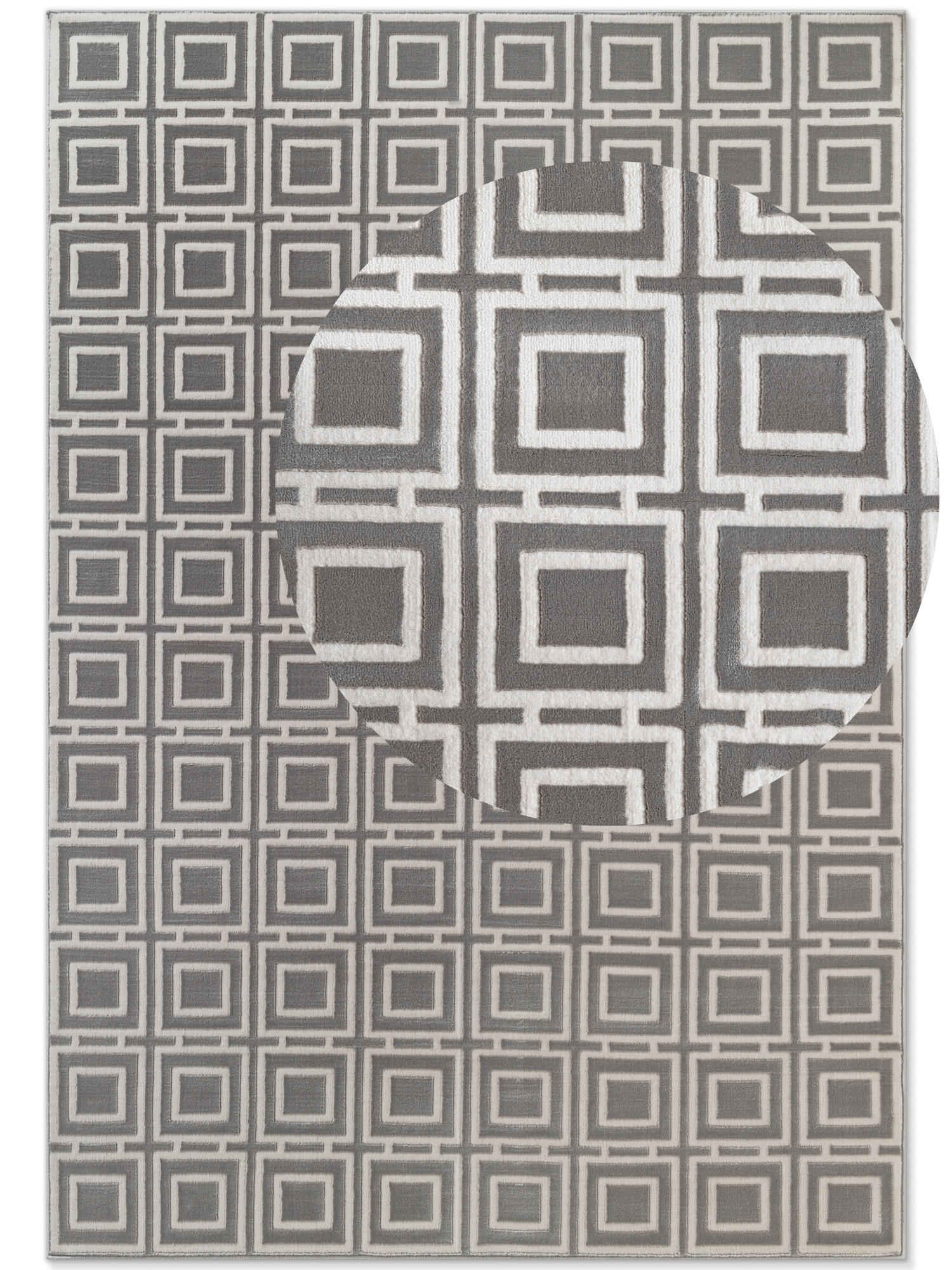 FLACHWEBETEPPICH 120/170 cm Perles Creme, Grau  - Creme/Grau, Design, Kunststoff (120/170cm) - Elle Decoration