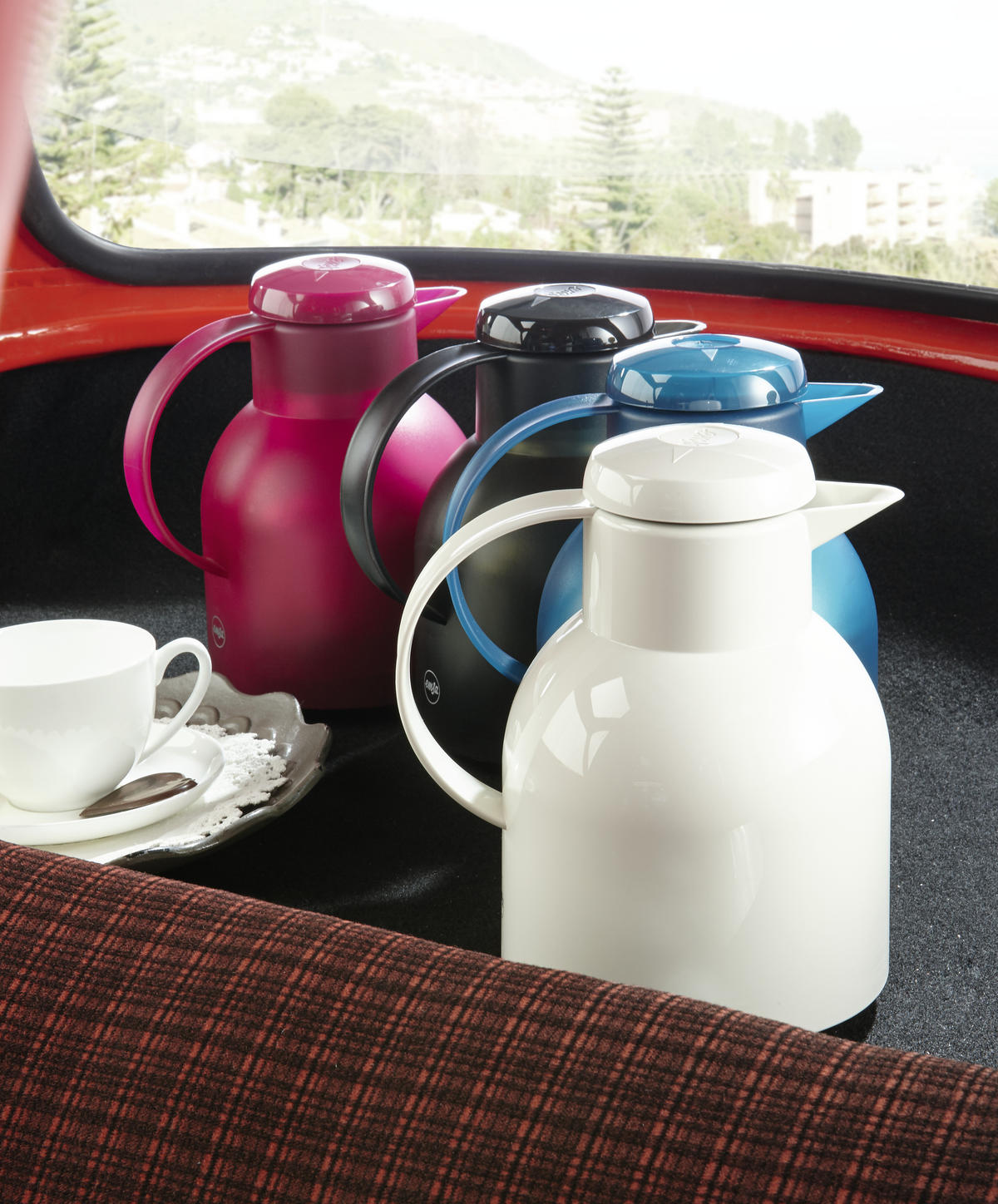 ISOLIERKANNE SAMBA 1 L  - Weiß, Basics, Kunststoff (1l) - Emsa