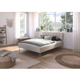 BETT 160/200 cm  in Champagner  - Champagner, Design, Holzwerkstoff/Textil (160/200cm) - Carryhome