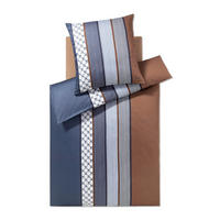 BETTWÄSCHE 2-teilig JOOP! CORNFLOWER STRIPES Jersey 155/220 cm  - Dunkelblau, Basics, Textil (155/220cm) - Joop!