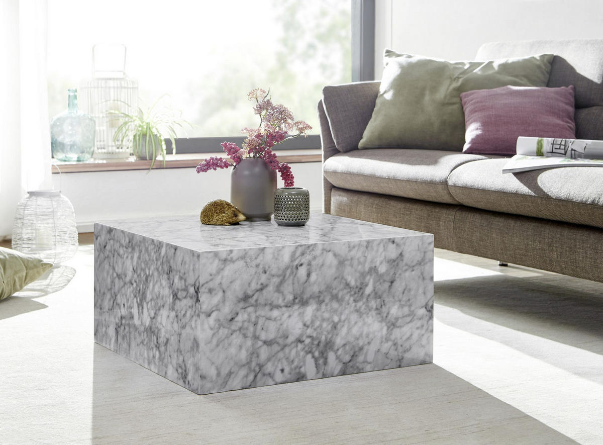 COUCHTISCH in Holzwerkstoff 60/60/30 cm   - Weiss, Modern, Holzwerkstoff (60/60/30cm) - MID.YOU