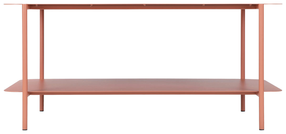 COUCHTISCH 90/58.4/40 cm rechteckig Terracotta  - Terracotta, Design, Metall (90/58.4/40cm) - Carryhome