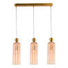 HÄNGELEUCHTE Piega 55/3/150 cm   - Goldfarben/Bernsteinfarben, Basics, Glas (55/3/150cm)