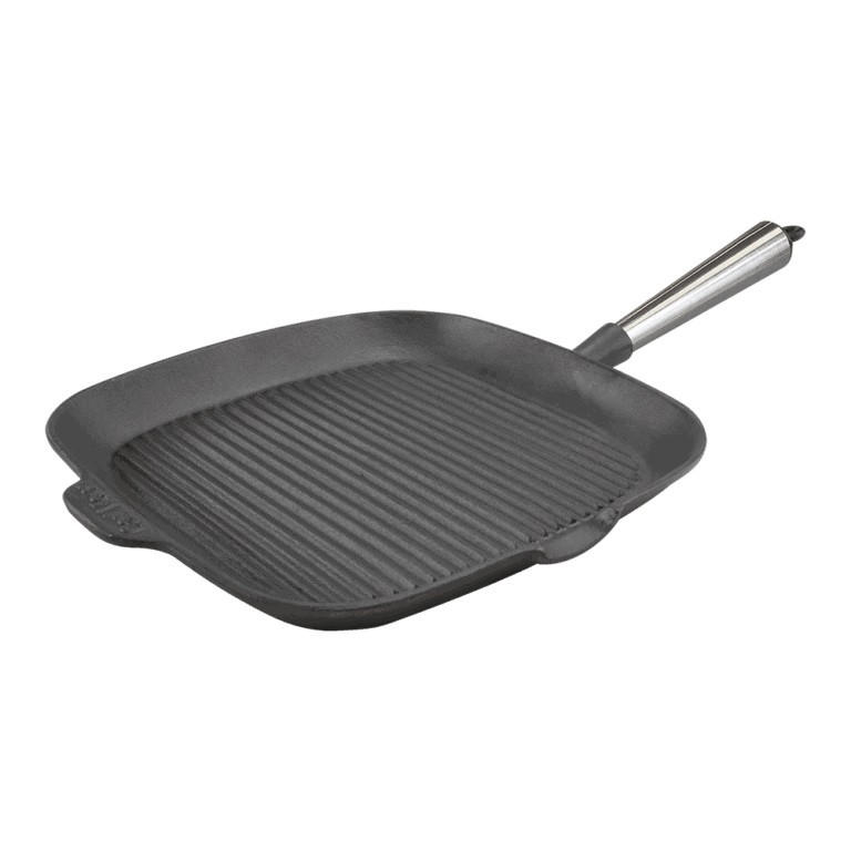 GRILLPANNA 28/28 cm  - silver/svart, Design, metall (28/28cm)